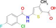 5-(2-Chloro-4-fluorobenzamido)-3-methylthiophene-2-carboxylic acid