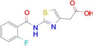 2-[2-(2-fluorobenzamido)-1,3-thiazol-4-yl]acetic acid