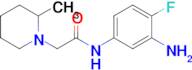 n-(3-Amino-4-fluorophenyl)-2-(2-methylpiperidin-1-yl)acetamide