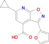 6-Cyclopropyl-3-(furan-2-yl)-[1,2]oxazolo[5,4-b]pyridine-4-carboxylic acid