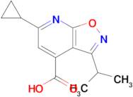 6-Cyclopropyl-3-(propan-2-yl)-[1,2]oxazolo[5,4-b]pyridine-4-carboxylic acid