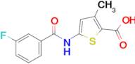 5-(3-Fluorobenzamido)-3-methylthiophene-2-carboxylic acid