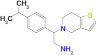 2-[4-(propan-2-yl)phenyl]-2-{4h,5h,6h,7h-thieno[3,2-c]pyridin-5-yl}ethan-1-amine