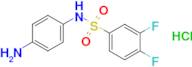 n-(4-Aminophenyl)-3,4-difluorobenzene-1-sulfonamide hydrochloride