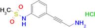 n-[3-(3-aminoprop-1-yn-1-yl)phenyl]methanesulfonamide hydrochloride