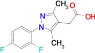 2-[1-(2,4-difluorophenyl)-3,5-dimethyl-1h-pyrazol-4-yl]acetic acid