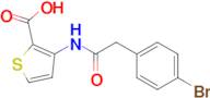 3-[2-(4-bromophenyl)acetamido]thiophene-2-carboxylic acid