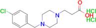 3-{4-[(4-chlorophenyl)methyl]piperazin-1-yl}propanoic acid dihydrochloride
