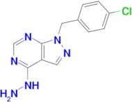 1-[(4-chlorophenyl)methyl]-4-hydrazinyl-1h-pyrazolo[3,4-d]pyrimidine