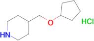 4-[(cyclopentyloxy)methyl]piperidine hydrochloride