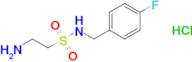 2-Amino-n-[(4-fluorophenyl)methyl]ethane-1-sulfonamide hydrochloride