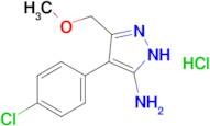 4-(4-Chlorophenyl)-3-(methoxymethyl)-1h-pyrazol-5-amine hydrochloride