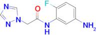 n-(5-Amino-2-fluorophenyl)-2-(1h-1,2,4-triazol-1-yl)acetamide