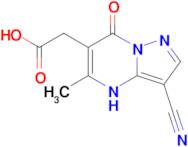 2-{3-cyano-5-methyl-7-oxo-4H,7H-pyrazolo[1,5-a]pyrimidin-6-yl}acetic acid