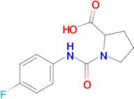 1-[(4-fluorophenyl)carbamoyl]pyrrolidine-2-carboxylic acid