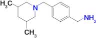 {4-[(3,5-dimethylpiperidin-1-yl)methyl]phenyl}methanamine