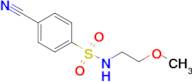 4-Cyano-n-(2-methoxyethyl)benzene-1-sulfonamide