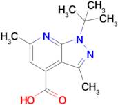 1-Tert-butyl-3,6-dimethyl-1h-pyrazolo[3,4-b]pyridine-4-carboxylic acid