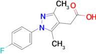 2-[1-(4-fluorophenyl)-3,5-dimethyl-1h-pyrazol-4-yl]acetic acid