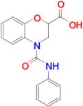 4-(Phenylcarbamoyl)-3,4-dihydro-2h-1,4-benzoxazine-2-carboxylic acid