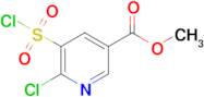 Methyl 6-chloro-5-(chlorosulfonyl)pyridine-3-carboxylate