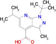 1-Tert-butyl-3-methyl-6-(propan-2-yl)-1h-pyrazolo[3,4-b]pyridine-4-carboxylic acid
