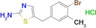 5-[(4-bromo-3-methylphenyl)methyl]-1,3-thiazol-2-amine hydrochloride