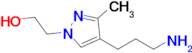 2-[4-(3-aminopropyl)-3-methyl-1h-pyrazol-1-yl]ethan-1-ol