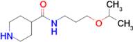 n-[3-(propan-2-yloxy)propyl]piperidine-4-carboxamide