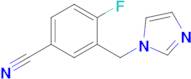 4-Fluoro-3-(1h-imidazol-1-ylmethyl)benzonitrile