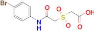 2-{[(4-bromophenyl)carbamoyl]methanesulfonyl}acetic acid