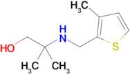 2-Methyl-2-{[(3-methylthiophen-2-yl)methyl]amino}propan-1-ol