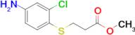 Methyl 3-[(4-amino-2-chlorophenyl)sulfanyl]propanoate