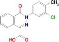 3-(3-Chloro-4-methylphenyl)-4-oxo-3,4-dihydrophthalazine-1-carboxylic acid