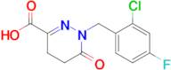 1-[(2-chloro-4-fluorophenyl)methyl]-6-oxo-1,4,5,6-tetrahydropyridazine-3-carboxylic acid