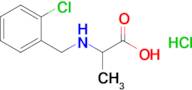 2-{[(2-chlorophenyl)methyl]amino}propanoic acid hydrochloride