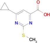 6-Cyclopropyl-2-(methylsulfanyl)pyrimidine-4-carboxylic acid