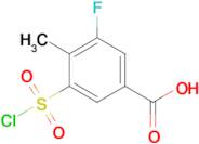 3-(Chlorosulfonyl)-5-fluoro-4-methylbenzoic acid