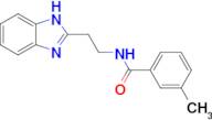 n-[2-(1h-1,3-benzodiazol-2-yl)ethyl]-3-methylbenzamide