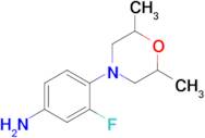 4-(2,6-Dimethylmorpholin-4-yl)-3-fluoroaniline