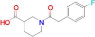 1-[2-(4-fluorophenyl)acetyl]piperidine-3-carboxylic acid