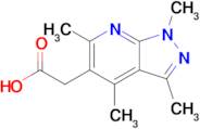 2-{tetramethyl-1h-pyrazolo[3,4-b]pyridin-5-yl}acetic acid