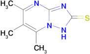 5,6,7-trimethyl-1H,2H-[1,2,4]triazolo[1,5-a]pyrimidine-2-thione