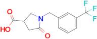 5-Oxo-1-{[3-(trifluoromethyl)phenyl]methyl}pyrrolidine-3-carboxylic acid