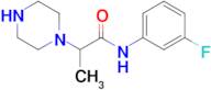 n-(3-Fluorophenyl)-2-(piperazin-1-yl)propanamide