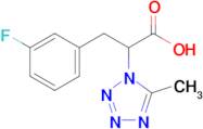 3-(3-Fluorophenyl)-2-(5-methyl-1h-1,2,3,4-tetrazol-1-yl)propanoic acid