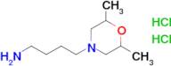 4-(2,6-Dimethylmorpholin-4-yl)butan-1-amine dihydrochloride