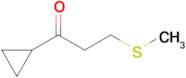 1-Cyclopropyl-3-(methylsulfanyl)propan-1-one