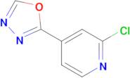 2-Chloro-4-(1,3,4-oxadiazol-2-yl)pyridine