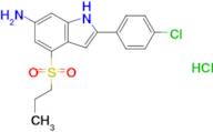 2-(4-Chlorophenyl)-4-(propane-1-sulfonyl)-1h-indol-6-amine hydrochloride